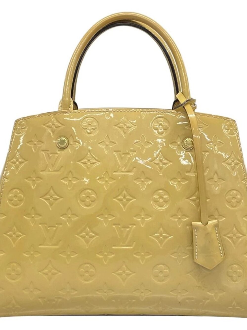 LOUIS VUITTON Montaigne BB M50173 Dune Monogram Vernis CA2155 Handbag